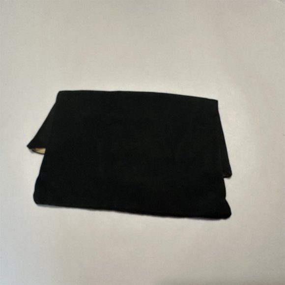 Vintage Clutch Fold Over Foldover Brite Mode Black Formal Evening Gold Trim - Picture 2 of 7